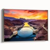 Landscape art painting of Glen Canyon, Arizona, featuring vibrant colors on a framed canvas, suitable for living room decor.