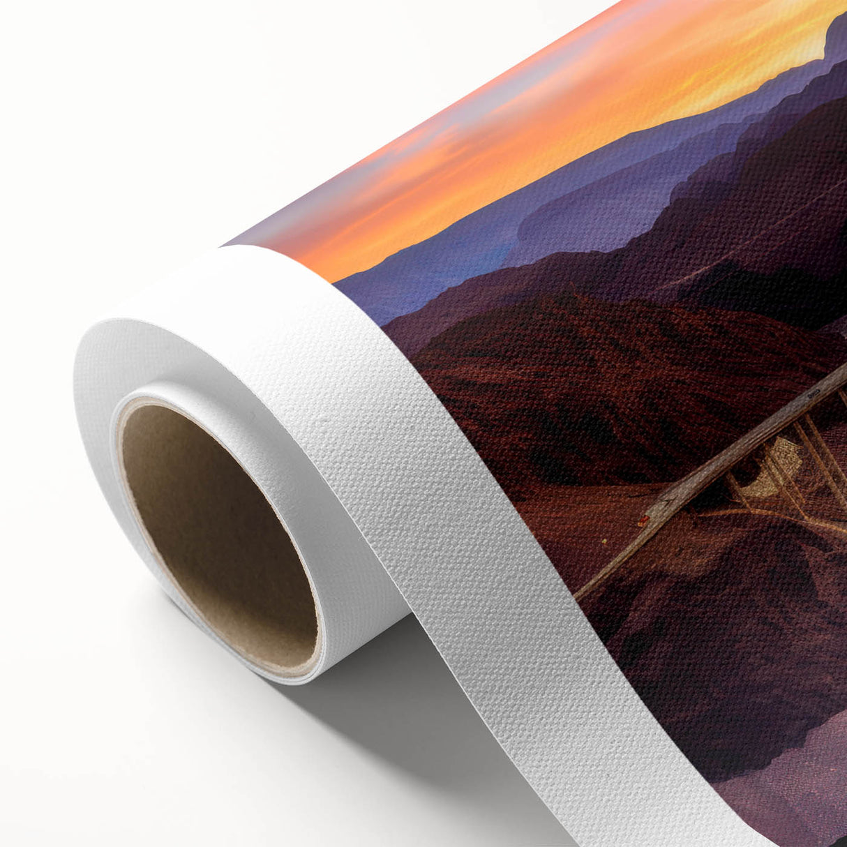 Art deco poster of Glen Canyon, featuring pastel shades on rolled canvas, ideal for nursery wall art.
