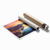 Extra large rolled print of Glen Canyon, Arizona, in muted earth tones, ideal for classy bathroom wall art.