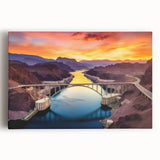 Black and white photograph of Glen Canyon on stretched canvas, suitable for kitchen wall art.