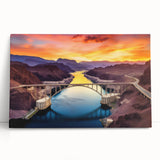 Black and white photograph of Glen Canyon on stretched canvas, suited for kitchen or bedroom decor.