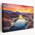 A large canvas print depicting the Glen Canyon in Arizona, featuring earthy red and orange tones.