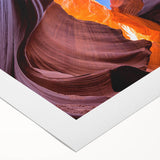 Art deco poster of the Grand Canyon in muted earth tones on rolled canvas, suitable for dining room decor.