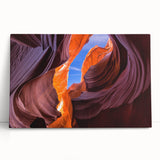 Black and white canvas print of the Grand Canyon, ideal for kitchen wall art or bedroom decor.