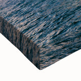 Black and white landscape art painting of Lake Powell on stretched canvas, ideal for bedroom wall art.