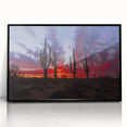 Large abstract wall art depicting the Sonoran Desert in Arizona, with muted earth tones on a framed acrylic.