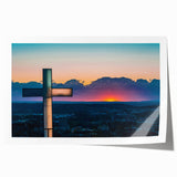 Rolled print of Arkansas scenery featuring lush greenery and floral elements in soft earth tones.