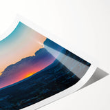 Extra large wall art featuring line art flowers in muted tones on a rolled print, suitable for large living room decor.