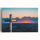 Black and white stretched canvas depicting the Arkansas scenery, ideal for kitchen wall art.