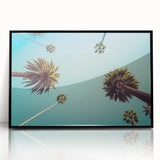 Large abstract wall art depicting the Beverly Hills skyline in black and white tones on a framed acrylic print.