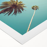 Art deco poster of Beverly Hills scenery in pastel colors on rolled canvas, suitable for dining room wall art.