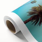 Art Deco style poster of Beverly Hills scenery in pastel colors on rolled canvas, ideal for nursery wall art.