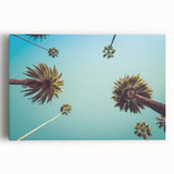 Black and white photograph of Beverly Hills on stretched canvas, ideal for kitchen wall art with a large format.