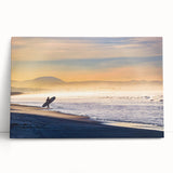 Black and white photograph of Coronado, California on stretched canvas, suitable as kitchen wall art or for bedroom ambiance.