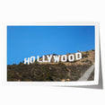 Extra large rolled print of California's Hollywood scenery in vibrant colors, ideal for art wall dining room.