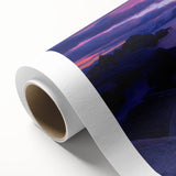 Art deco poster of Lake Tahoe with cool blue and green palette on rolled canvas, ideal for nursery wall art.