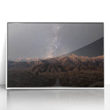 Framed acrylic print of Sierra Nevada landscape in pastel shades, ideal for modern nursery wall art.