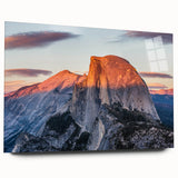 Acrylic print of Yosemite scenery in muted earth tones, suitable for bedroom or dining room decor.