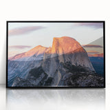 Large abstract wall art of Yosemite in muted earth tones on framed acrylic, suitable for modern art wall decor.