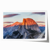 Yosemite National Park scenery on rolled print, featuring lush greenery and waterfall, ideal for art wall dining room.