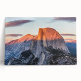 Black and white photograph of Yosemite landscape on stretched canvas, ideal for kitchen wall art or bedroom ambiance.