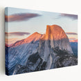 Yosemite National Park landscape on large stretched canvas, featuring earthy tones, ideal for kitchen wall art.