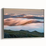 Framed canvas landscape painting of Vail, Colorado with vibrant autumn colors, ideal for living room decor.