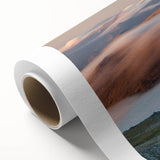 Art deco poster of Vail, Colorado scenery in pastel shades on rolled canvas, ideal for nursery wall art.