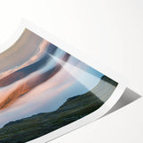 Extra large wall art featuring line art flowers in pastel shades on a rolled print, suitable for large living room decor.