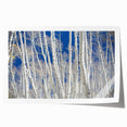 Rolled print of Aspen scenery in fall with vibrant orange and yellow leaves, ideal for art wall dining room.