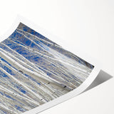 Extra large rolled print of line art flowers with muted earth tones, ideal for large living room wall art.