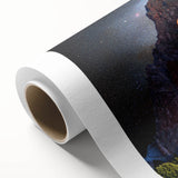 Art Deco poster of Colorado Springs in muted green and beige tones on rolled canvas, ideal for nursery wall art.