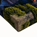 Black and white landscape art painting of Colorado Springs on stretched canvas, ideal for bedroom wall art.