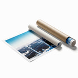 Extra large rolled print of Telluride, Colorado scenery with vibrant floral elements.