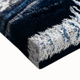 Black and white landscape art painting of Telluride, Colorado on stretched canvas, suited for bedroom wall decor.