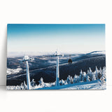 Black and white photo of Telluride, Colorado on stretched canvas, ideal for kitchen wall art or bedroom.