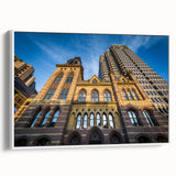 Vintage poster art depicting a colorful Connecticut scenery on a large framed canvas, ideal for living room decor.