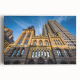 Large black and white stretched canvas featuring a serene Connecticut landscape, ideal for kitchen wall art.