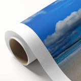 Art deco poster of Daytona scenery in pastel shades on rolled canvas, suitable as nursery wall art or dining room decor.