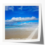 Extra large rolled canvas print featuring a Daytona scenery in pastel shades, ideal for art wall dining room.