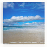 Black and white large art print of Daytona scenery on stretched canvas, suitable for kitchen wall art.