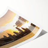 Extra large wall art featuring line art flowers in muted earth tones on a rolled canvas, ideal for large living room decor.