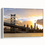 Vintage poster art of Delaware scenery on framed canvas, featuring colorful art in extra large size.