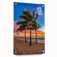Acrylic print of Fort Lauderdale scenery in muted blues and greens, suitable for bedroom or dining room decor.