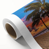 Art Deco poster of Fort Lauderdale scenery in pastel shades on rolled canvas, ideal for nursery wall art.