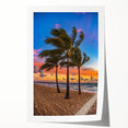 Rolled print of Fort Lauderdale scenery with soft pastel colors, ideal for art wall dining room or classy bathroom wall art.