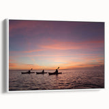 Vintage poster art of Florida Keys on framed canvas, featuring colorful art with black accents.