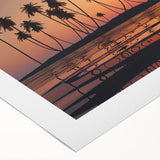 Art deco poster of a serene Maui landscape in pastel shades on rolled canvas, ideal for dining room wall art.