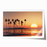 Extra large rolled print of Maui scenery with vibrant green and blue tones, ideal for art wall dining room.