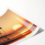 Extra large rolled print of line art flowers in a minimalistic style, featuring muted earth tones.